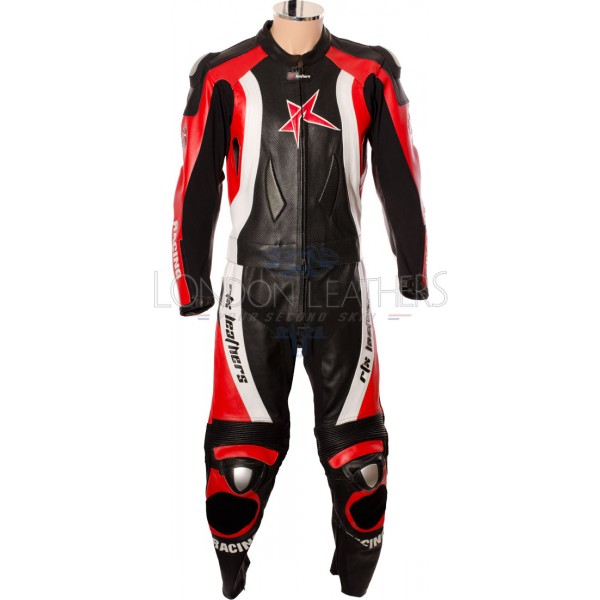 RTX Pro Evolution Red Motorcycle Leather Suit